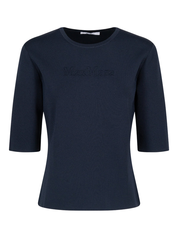 Maglia In Jersey A Maniche Corte