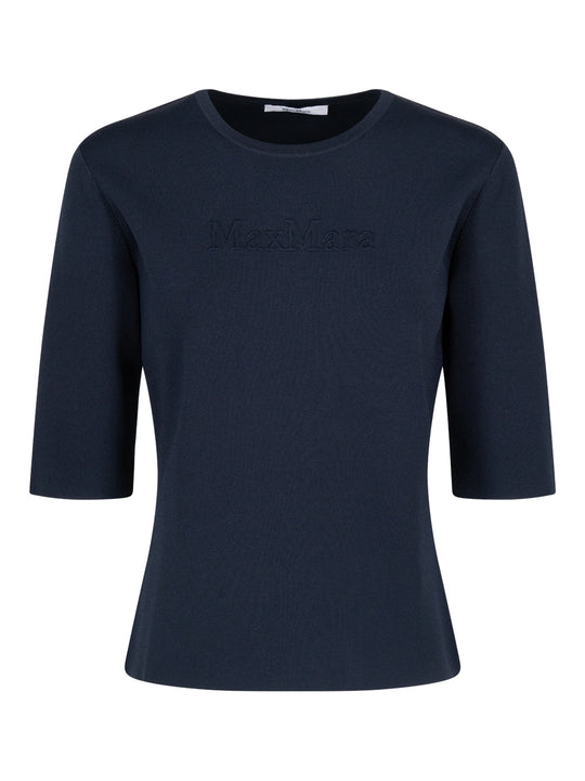 Maglia In Jersey A Maniche Corte