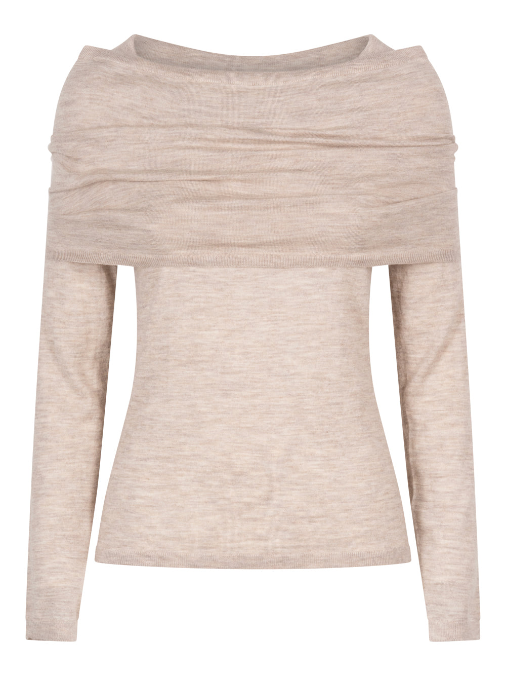 Maxmara Round neck - Nude & Neutrals | e8e0eeedb128bd6fa4f82303bac5282b7eb6a746