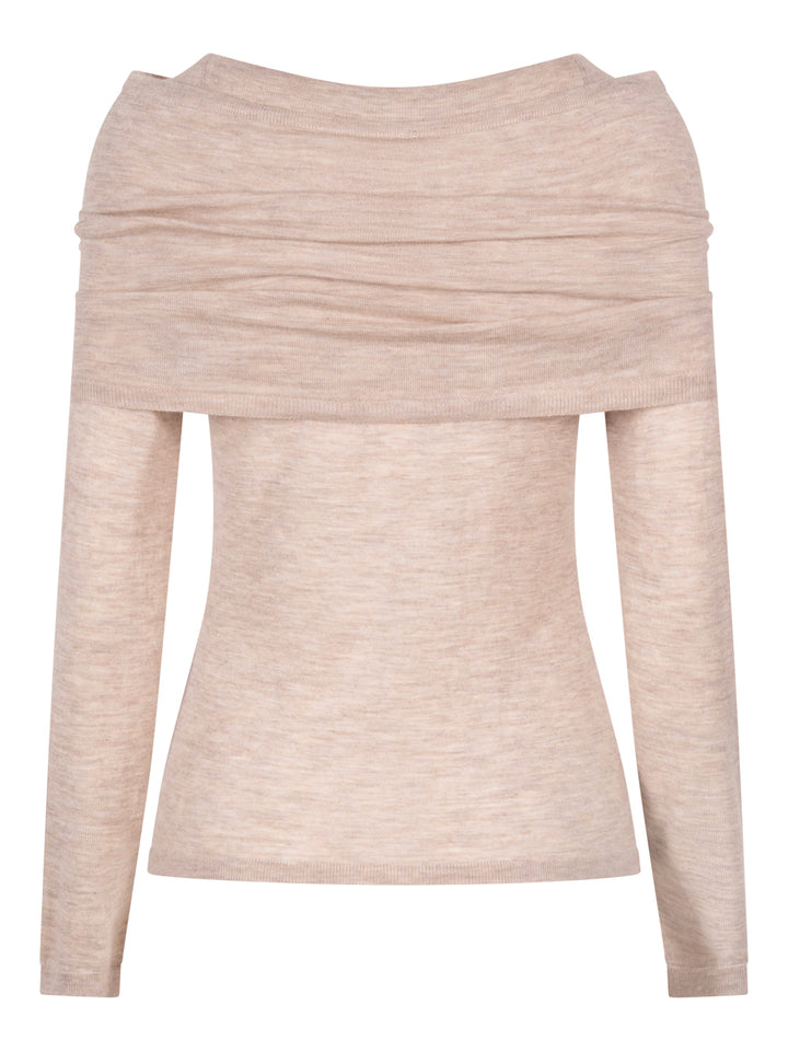 Maxmara Round neck - Nude & Neutrals | a452464df07c366f7552bd14048aa0ef9dc2f7f2