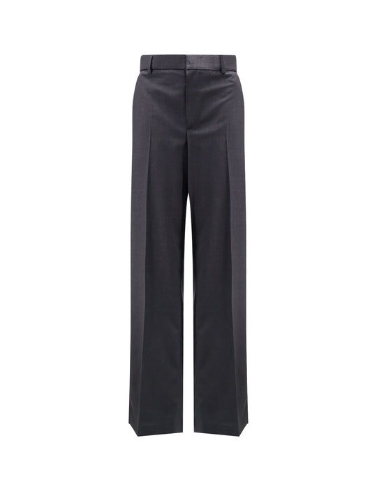 Wool Trousers With Gucci Embroidery
