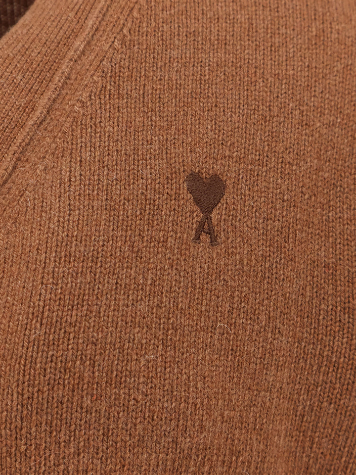 Ami Paris Sweaters - Marrone | f455b7f9ed8caa92fba9a2ec3a7525136efbdb1f