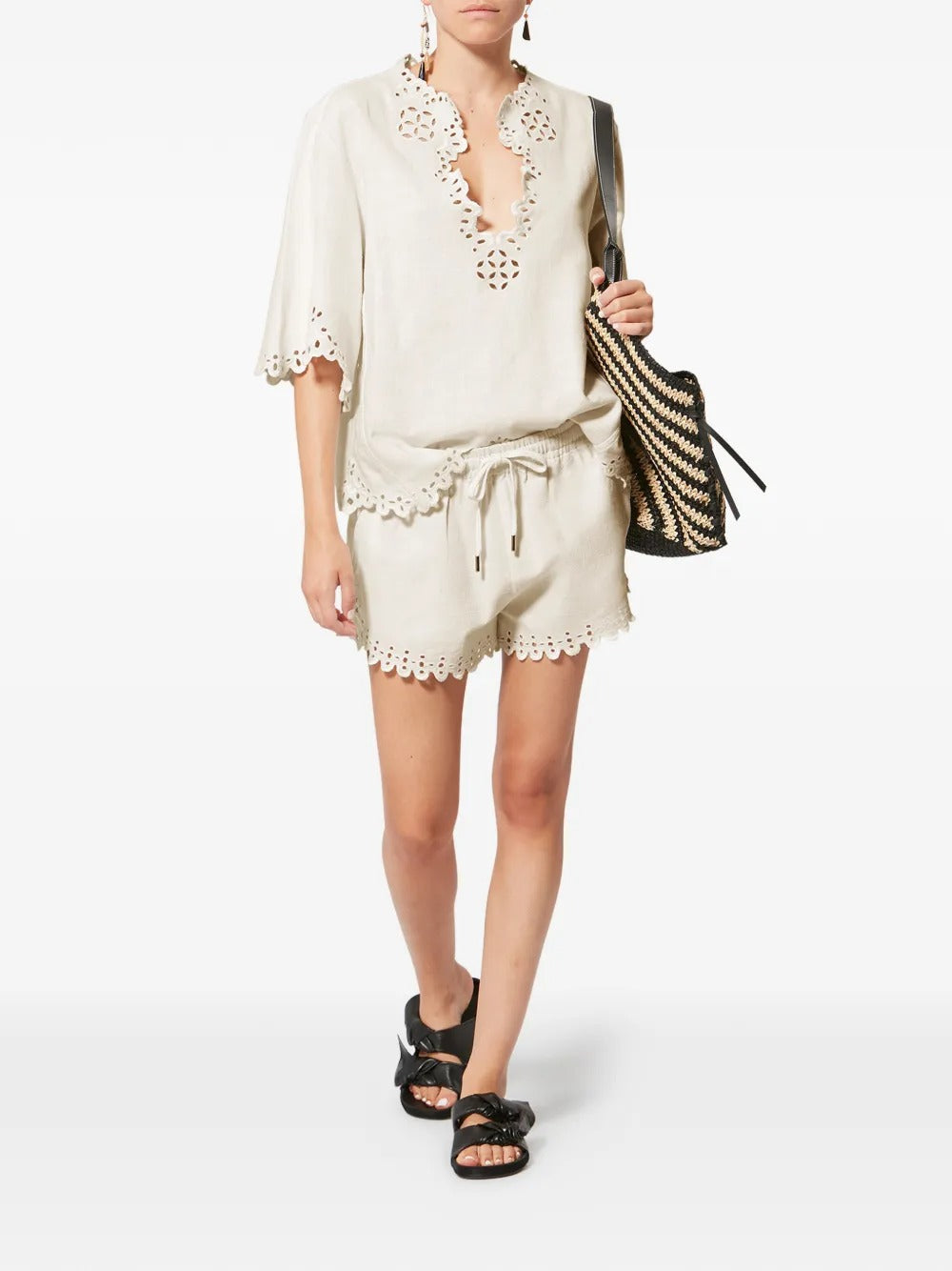 Marant ÉToile Short - Bianco | 49ddf95fb1c4712ed9b9cccd20107c11627eee77