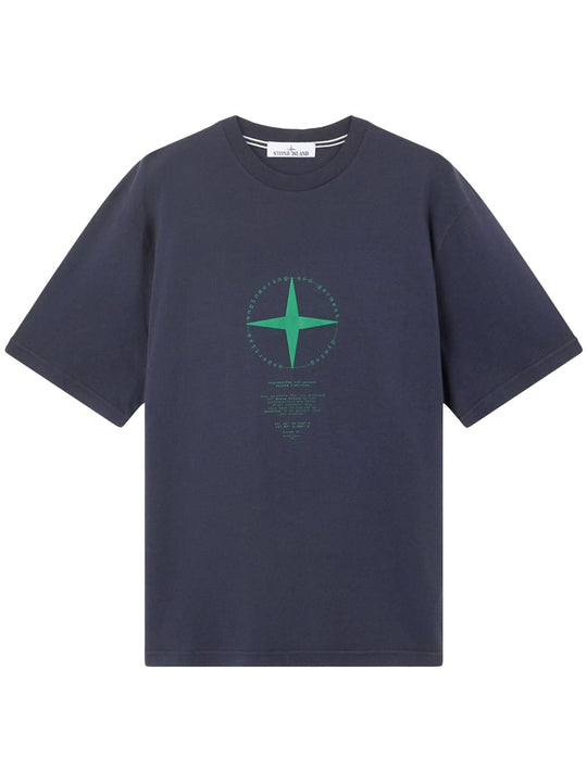 T-Shirt Regular Fit Con Stampa `Light Compass`