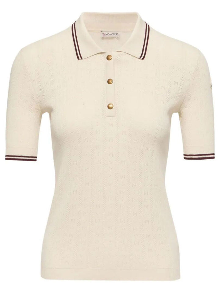 Moncler Polo - Nude & Neutrals | 42a151a105809dd579c88427ad7b2b9b4e6ea390