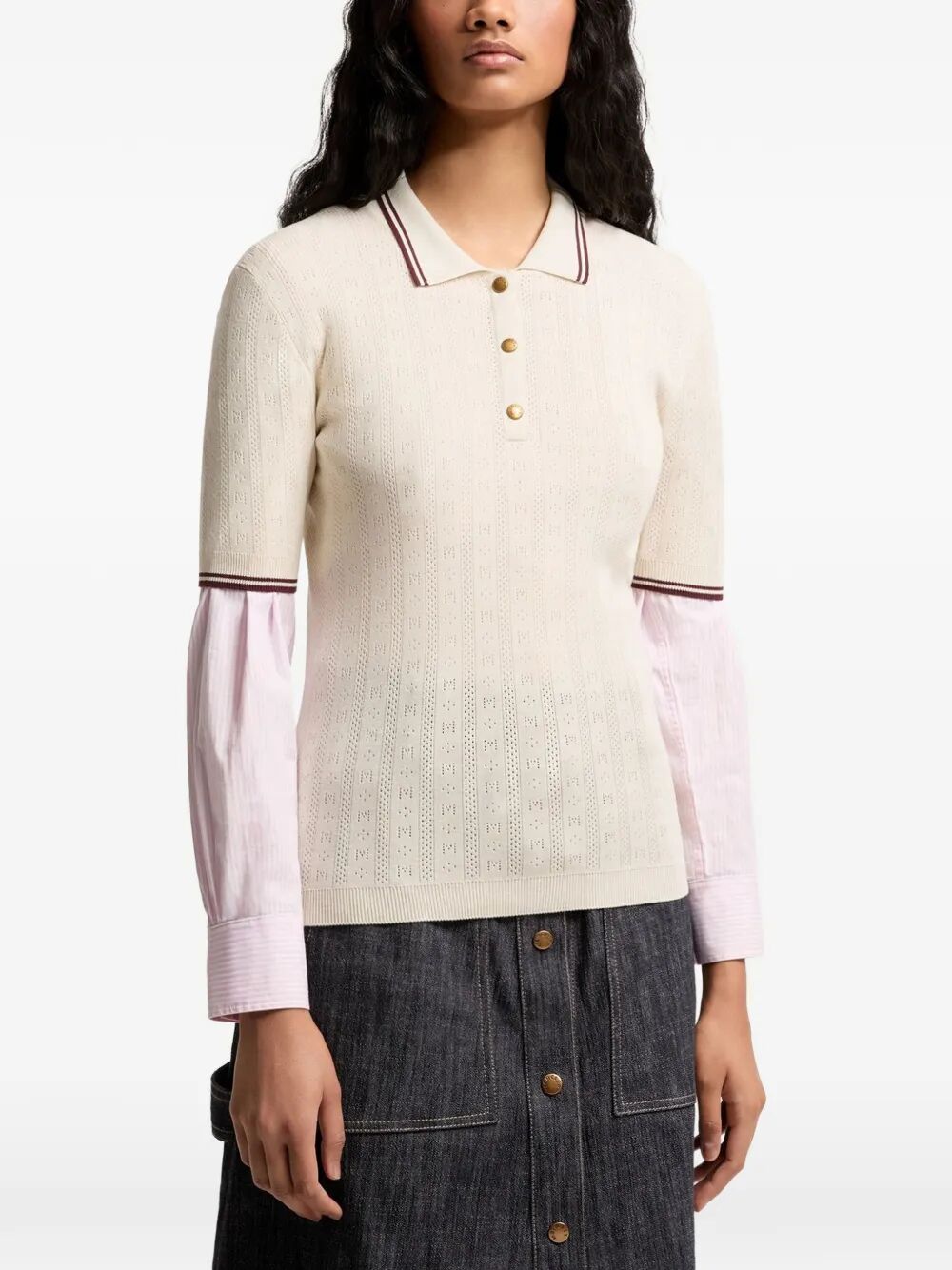 Moncler Polo - Nude & Neutrals | 1f92e780f0f96dea4ea2e9670229bb2c7dc4819c