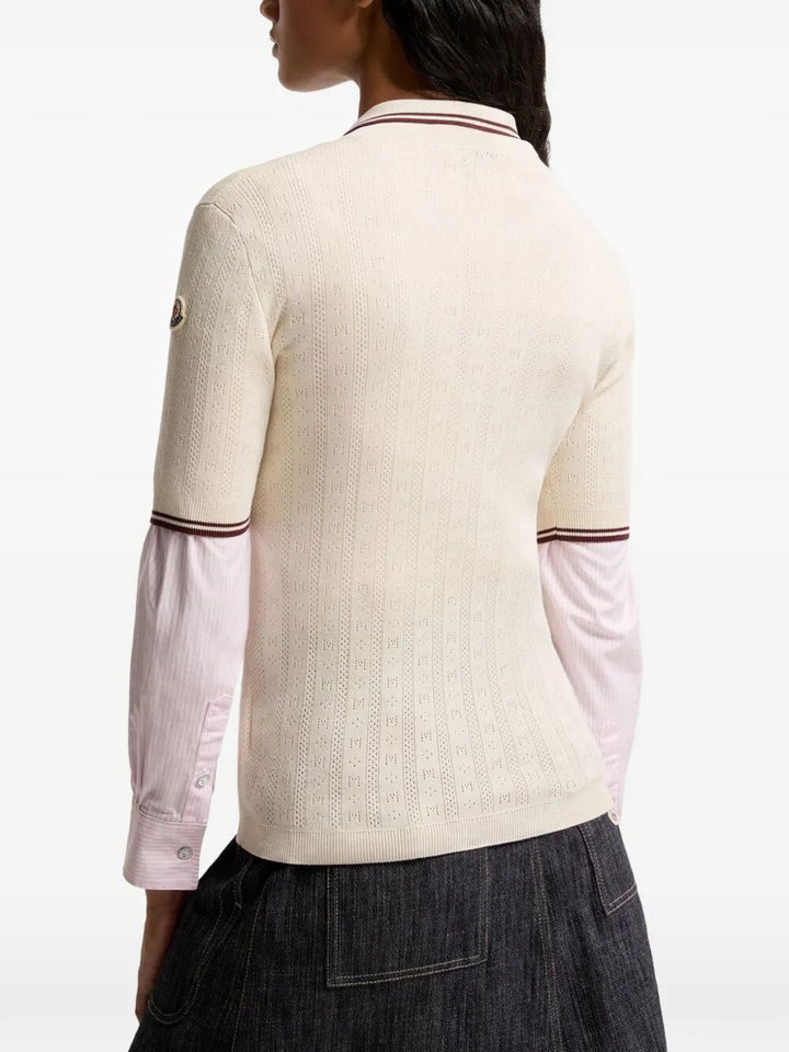 Moncler Polo - Nude & Neutrals | 3851689f58947b3e333578265865464f75f87bbe