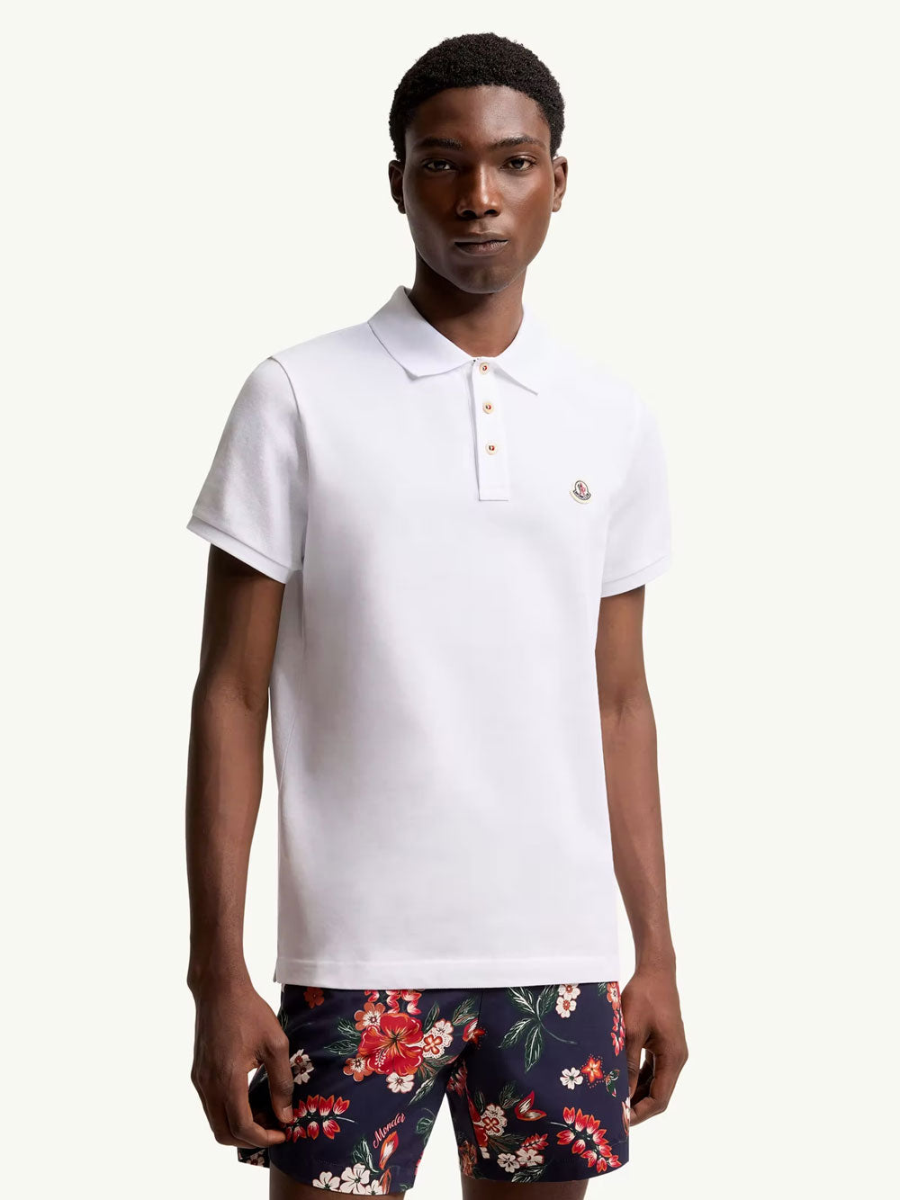 Moncler Polo - Bianco | 044713213e19cb1d3acda40f54a968347d7f3bcd