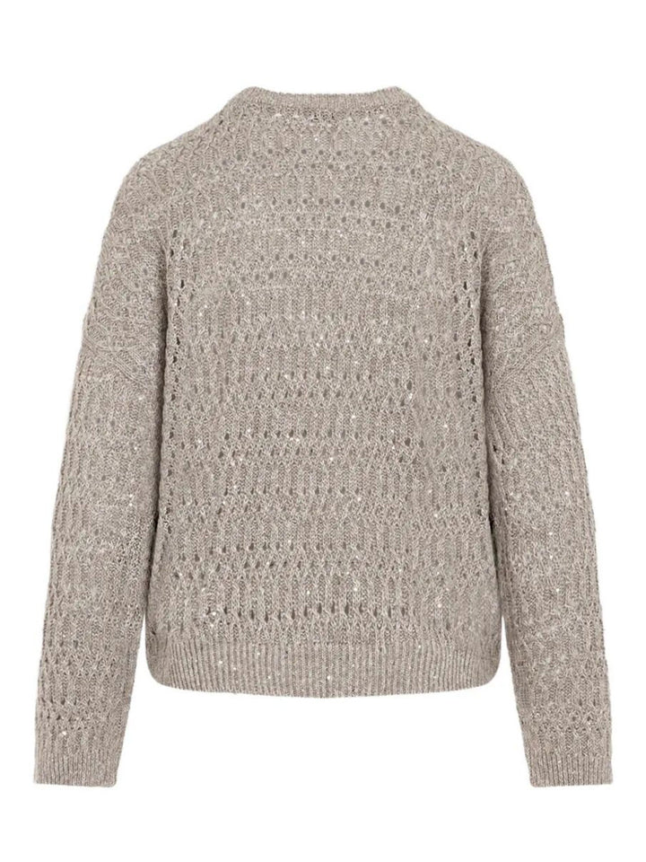 Brunello Cucinelli Pullover - Nude & Neutrals | 9488c9d84ca998a729b676d5261a67d27b53fe6a