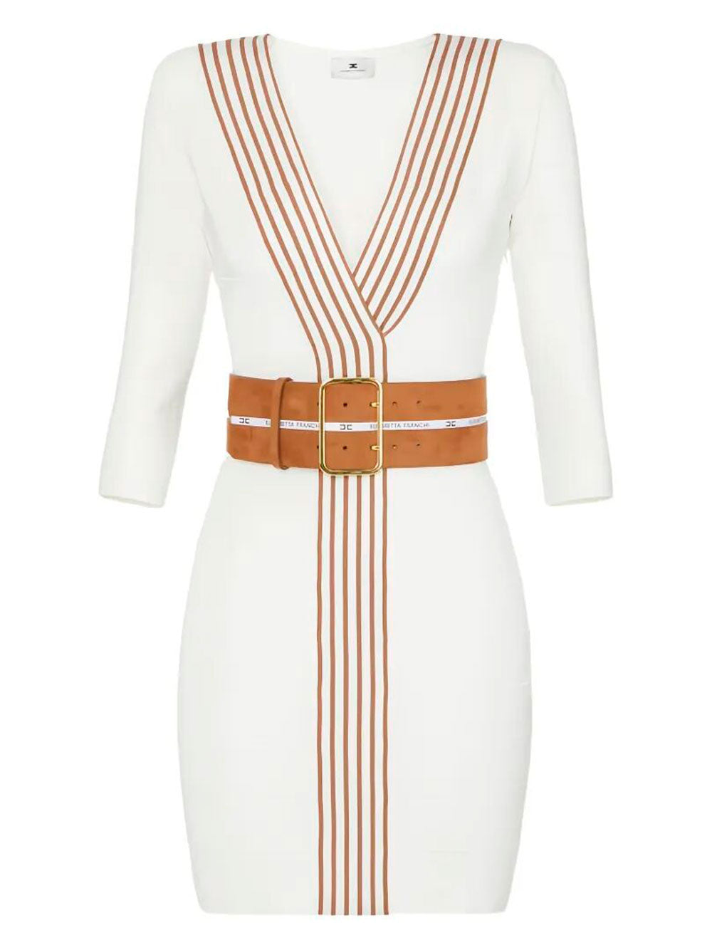 Elisabetta Franchi Midi dresses - Bianco | e42856c6b8503886da67ea406937ca91d3e546b4