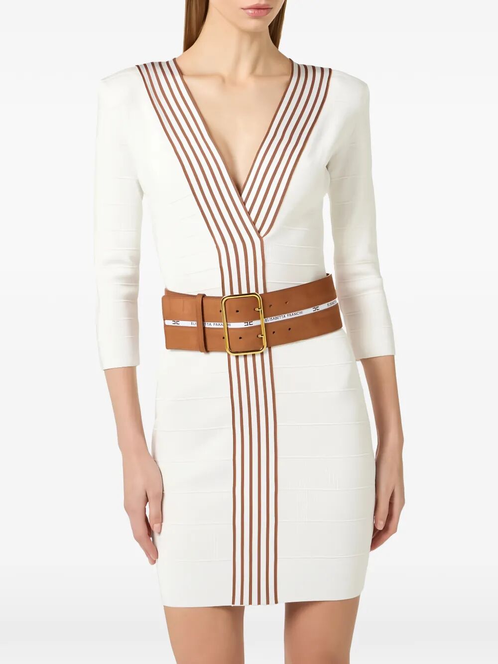 Elisabetta Franchi Midi dresses - Bianco | 6fec294163396a9f3ef9503458a46654a5a75cbc