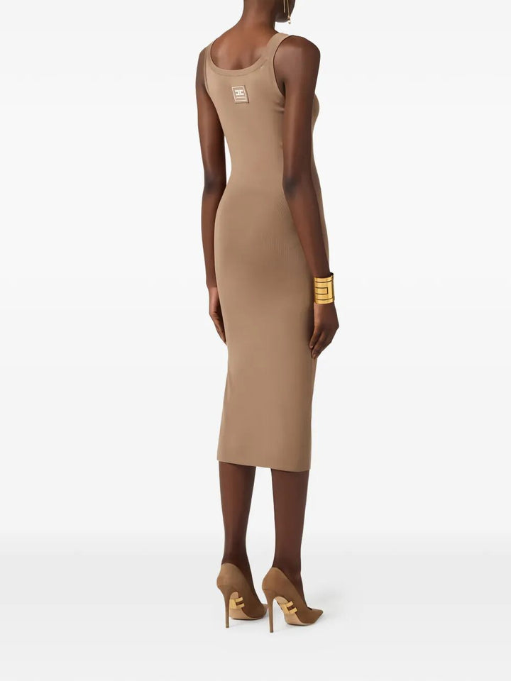 Elisabetta Franchi Midi dresses - Marrone | cbba40a9d50eec3d94cc2753fbb4aeb356771052