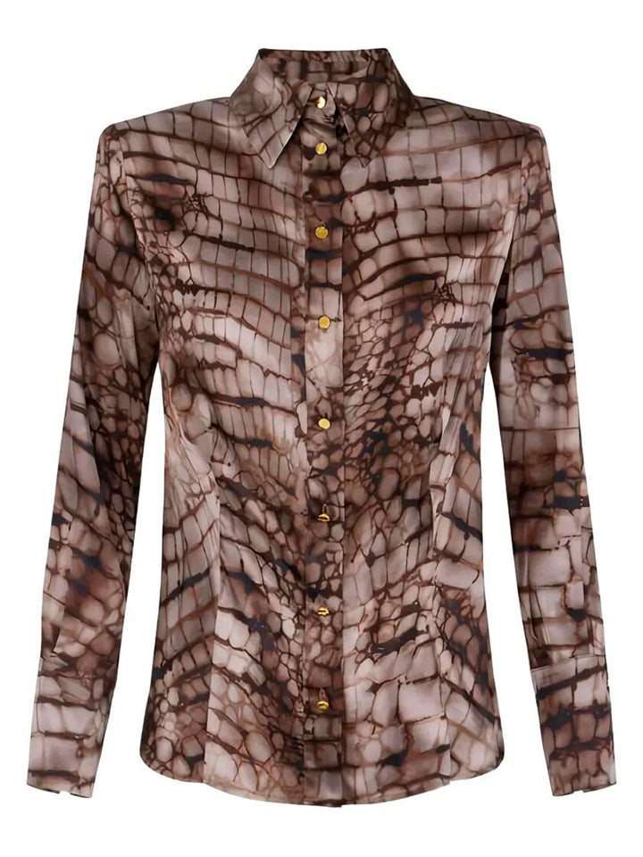 Elisabetta Franchi Print - Marrone | bb9a947923ac2dbff23a263667b7e294390179de