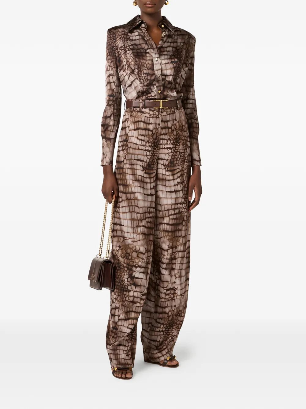 Elisabetta Franchi Print - Marrone | 88c6f78049dbc23f09f65cfa3c568687536cc75b