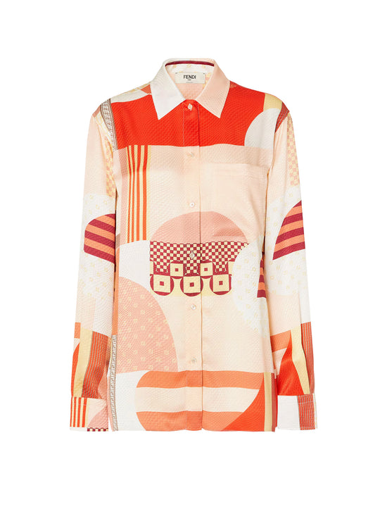 Patchwork Silk Shirt