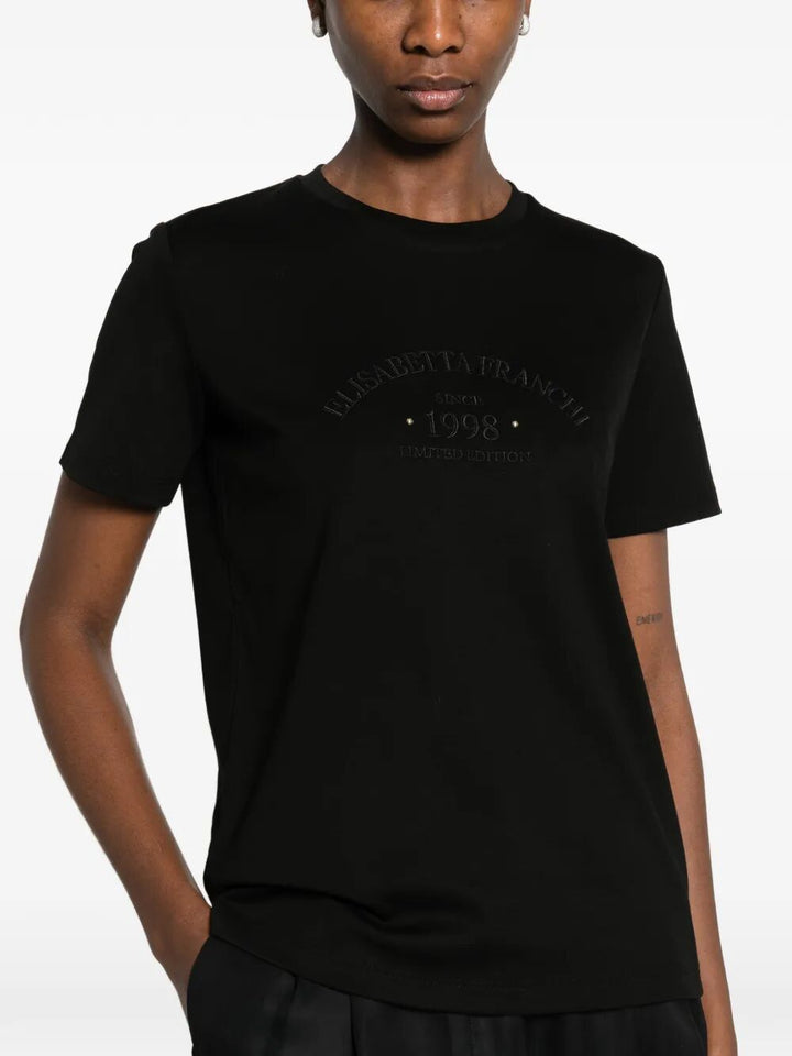 Elisabetta Franchi T-shirts - Nero | fcfde98451b8378447de41bdc34da7d696a0e1dd