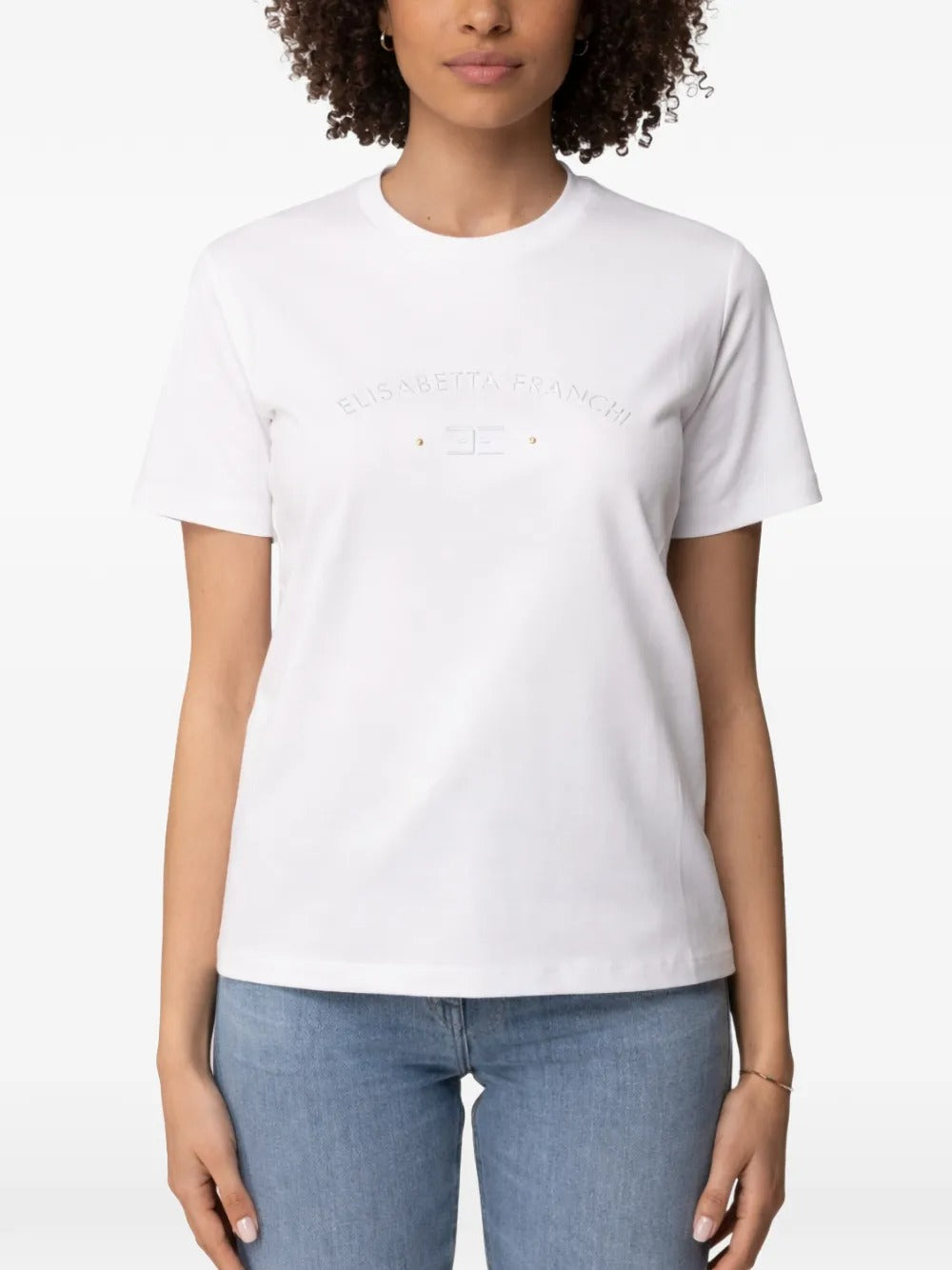 Elisabetta Franchi T-shirts - Bianco | 85ece0c26e84585a4deacc9c665221fde5408973