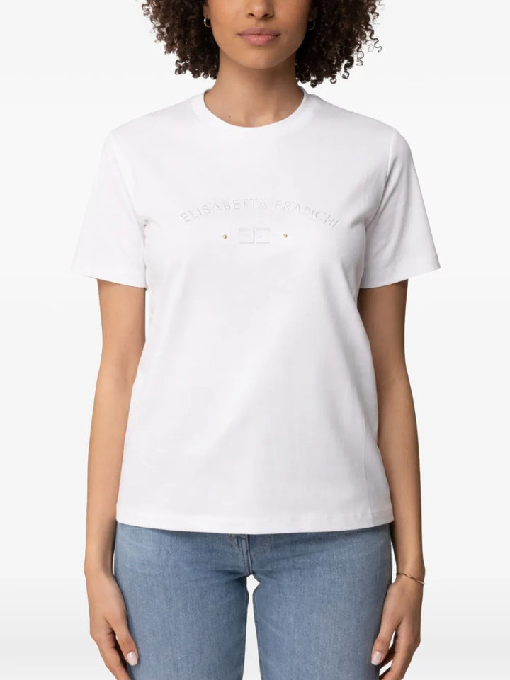 Elisabetta Franchi T-shirts - Bianco | 85ece0c26e84585a4deacc9c665221fde5408973