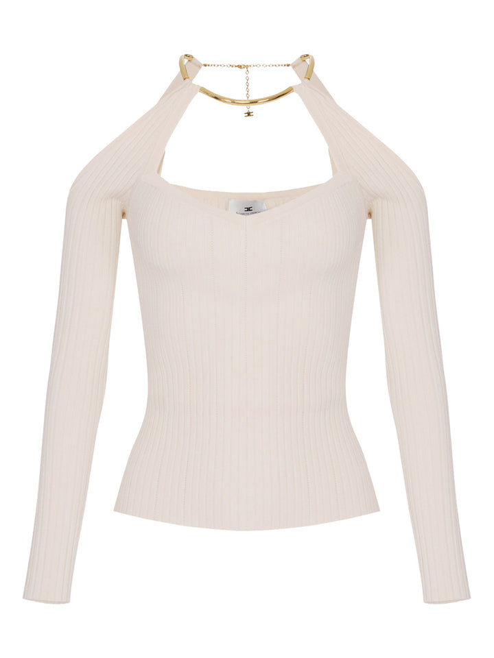 Elisabetta Franchi Top - Bianco | 2bde349f4f248a935ed6f07de84c897677062e78
