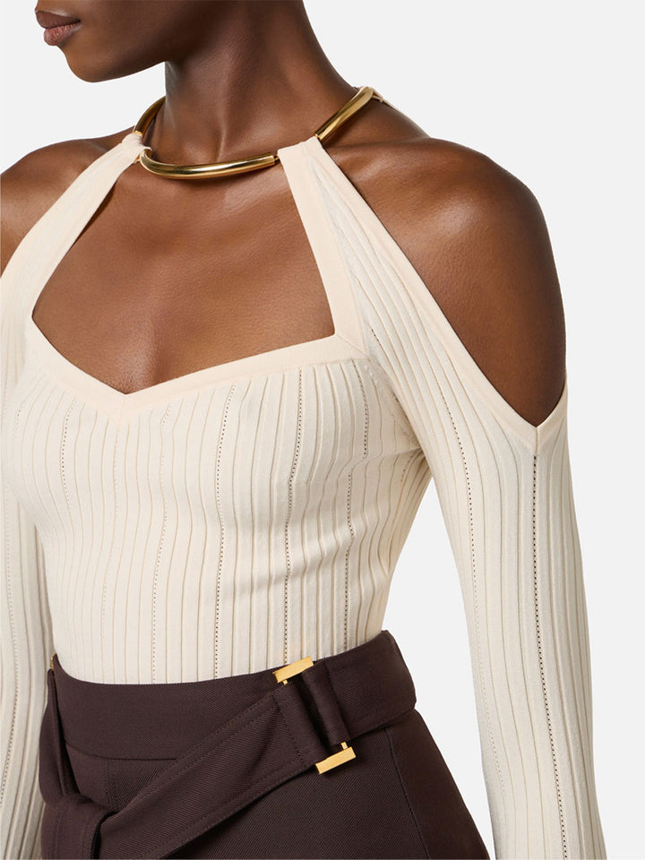 Elisabetta Franchi Top - Bianco | 6906c08840a7dd0662776d9257de650e54adfa26
