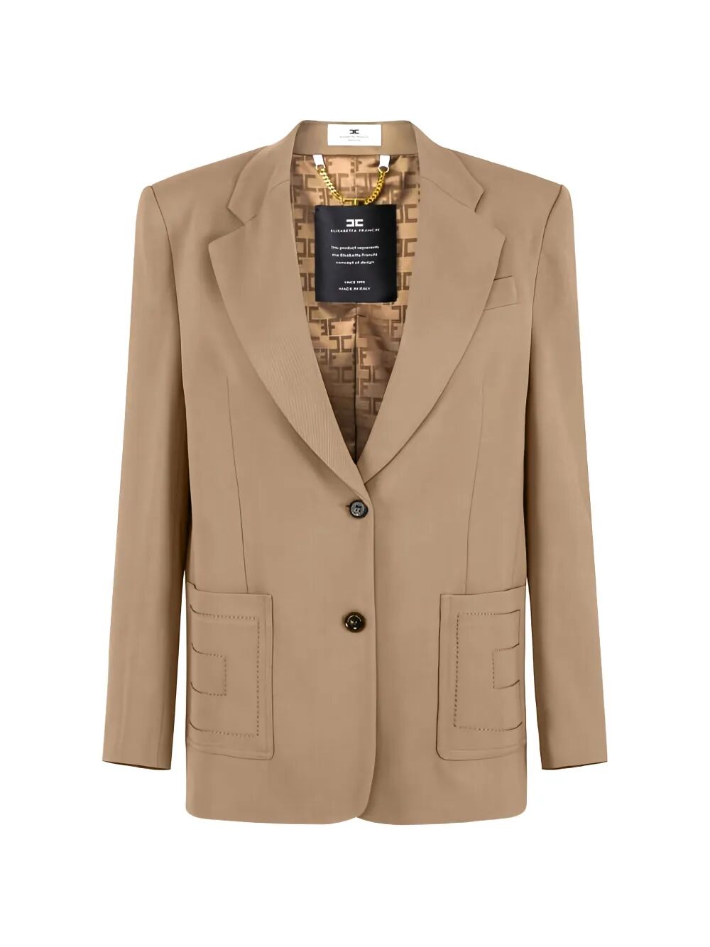 Elisabetta Franchi Blazer - Marrone | 78640be3cdfd584c3ce9d415e8ba2b996a3fddef