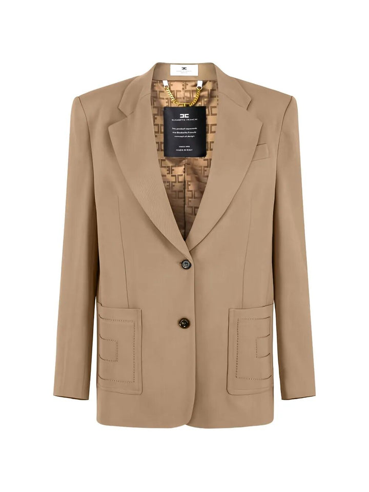 Elisabetta Franchi Blazer - Marrone | 78640be3cdfd584c3ce9d415e8ba2b996a3fddef