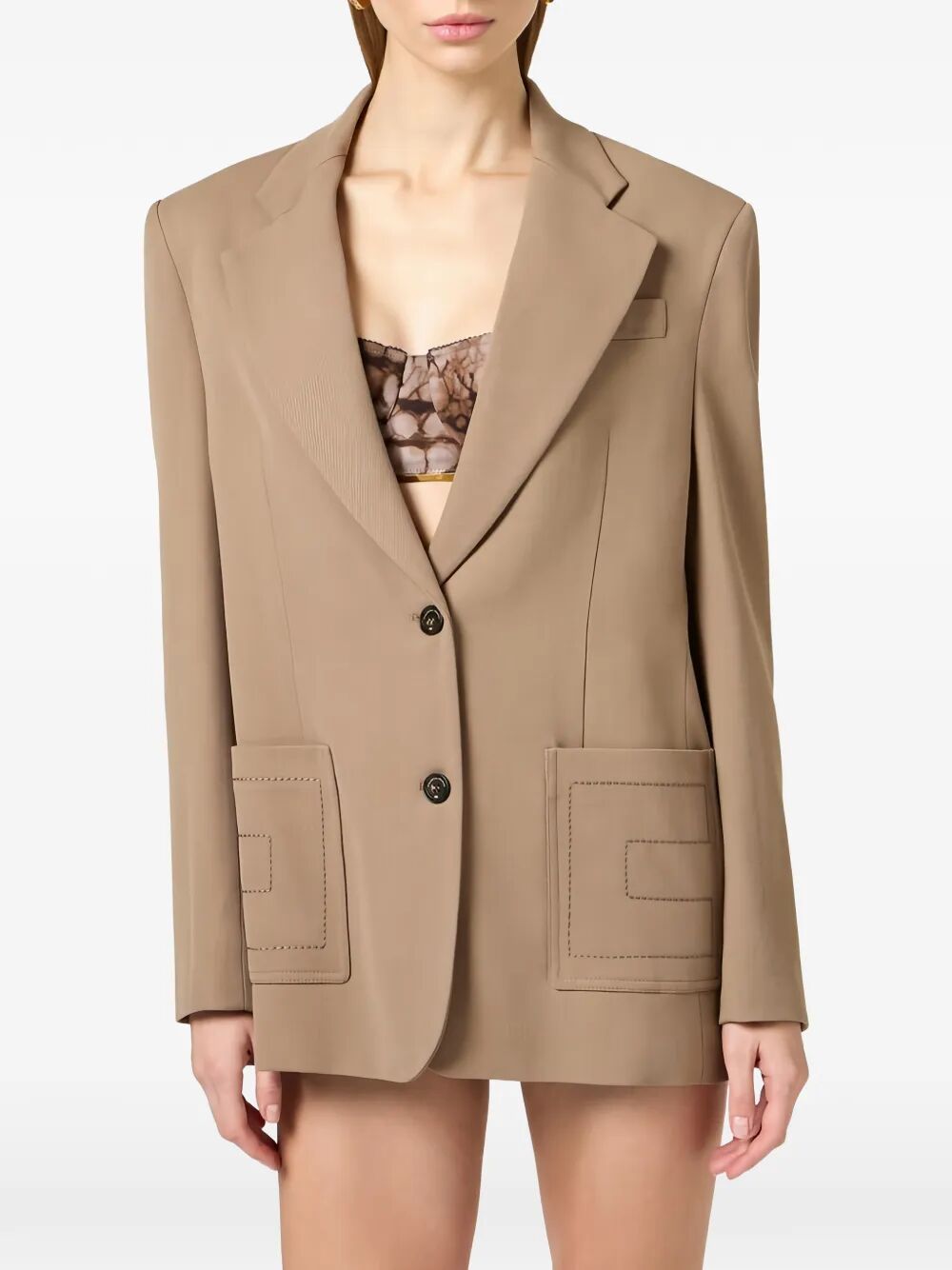 Elisabetta Franchi Blazer - Marrone | f583c17542b53b4c925bc1263ca5a34cdcaff0c0