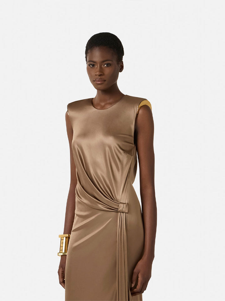 Elisabetta Franchi Long dresses - Marrone | f5d53d993682cd63410c3db453c20042df2ef4ce