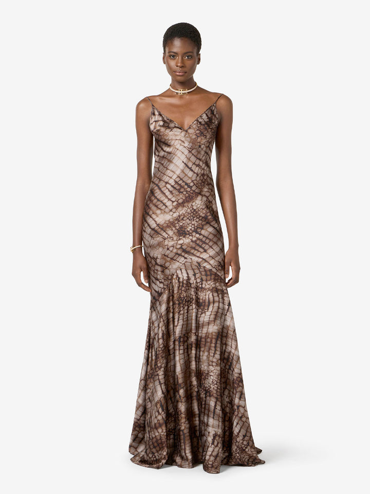 Elisabetta Franchi Long dresses - Marrone | 900ea94e8ca9c6f376997e5b7dc18d4bb34696c0