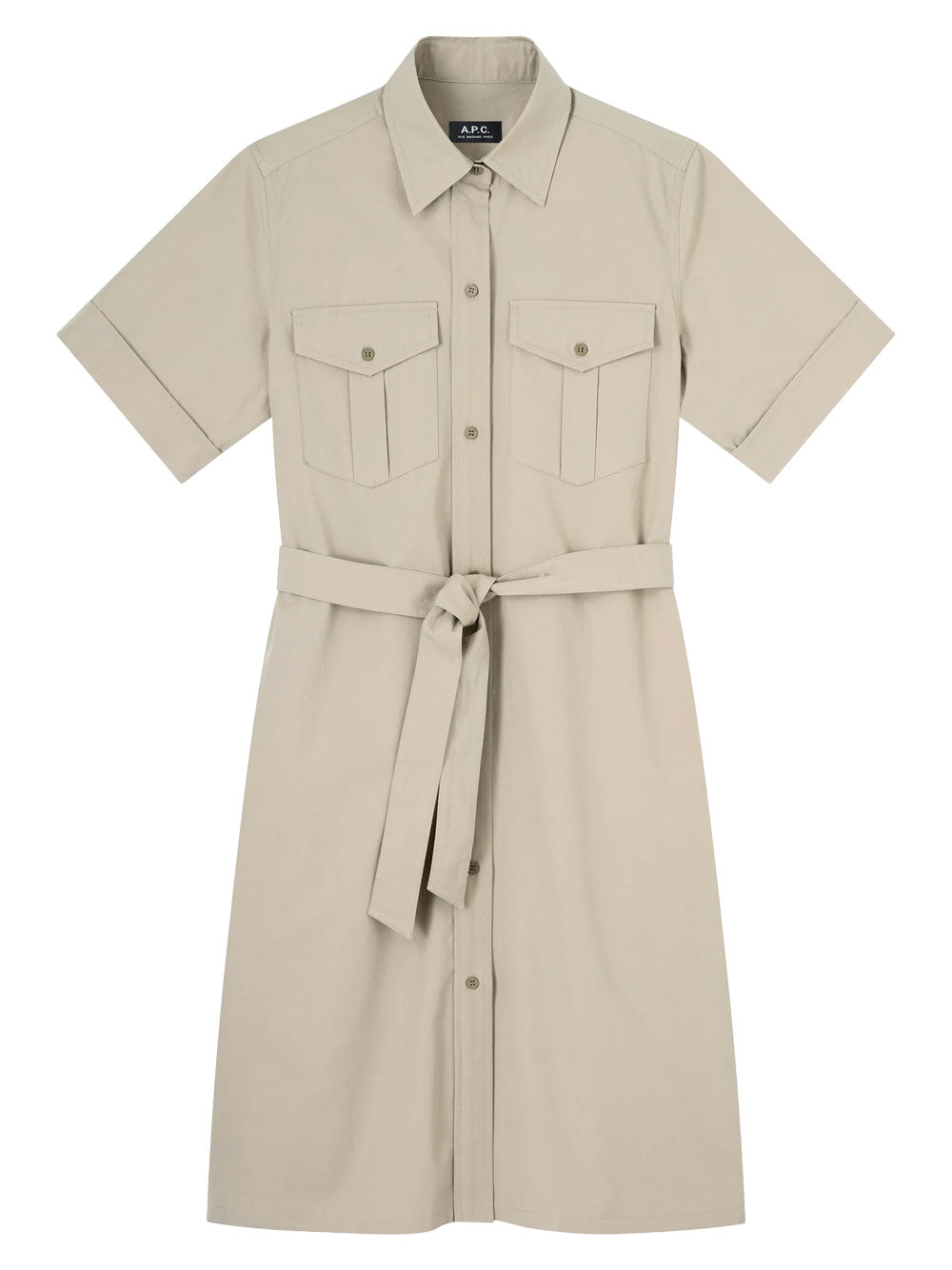 A.P.C. Mini dresses - Verde | fede750b05764427b96a491bd053194da9eeb88b