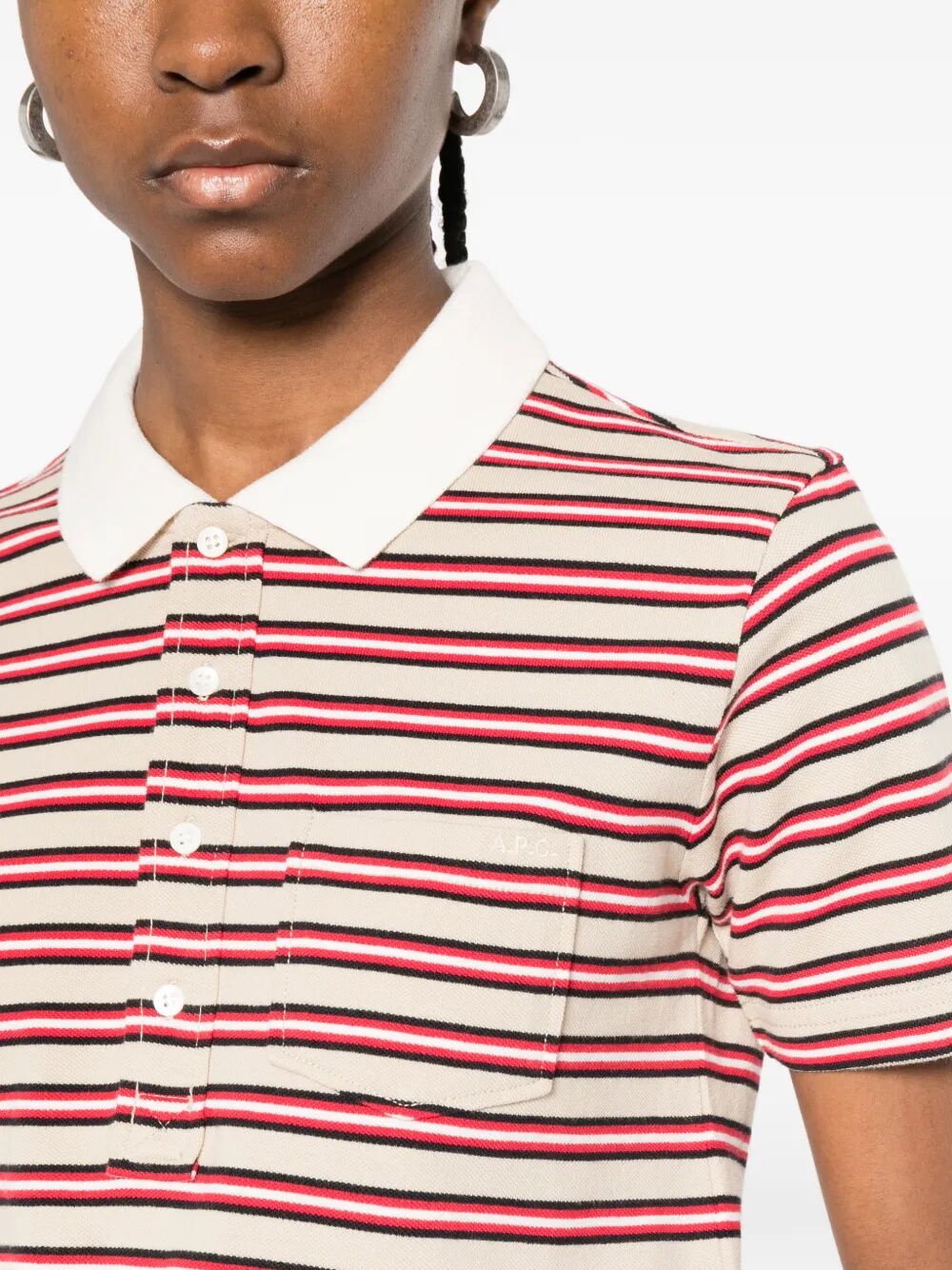 A.P.C. Polo - Nude & Neutrals | 506b83bfd31d9032385db71a71f815a611f6b247