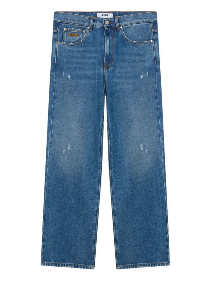 Msgm Straight leg - Blu | 95316d9e5a389e85b327c3f5b3fc7214bd87deab