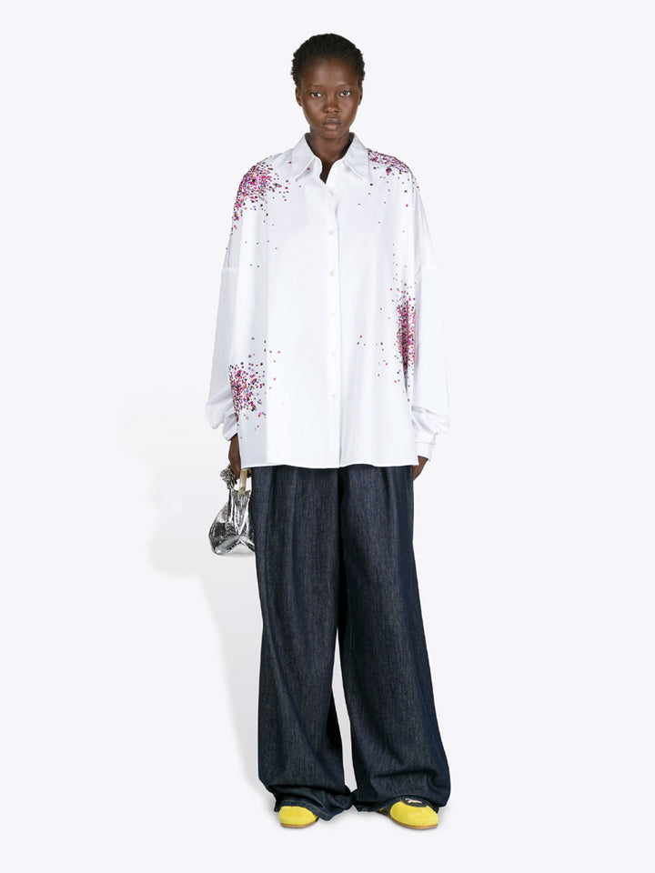Dries Van Noten CAMICIA - Bianco | e2ce74ef55bc76a276382eab32efc96ca1328c12