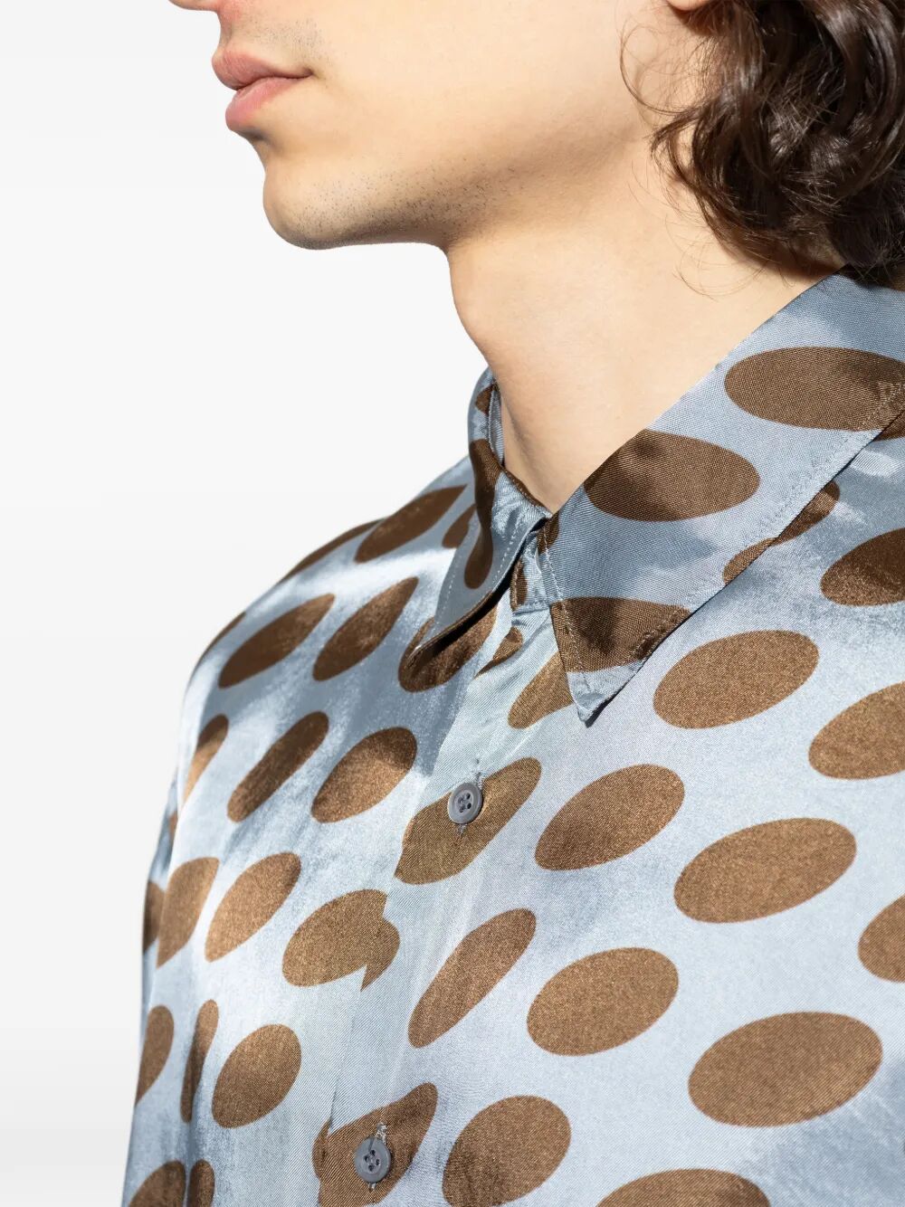 Dries Van Noten Shirts - Grey | 9785d39a68998ebba284425390396bf1b4fed768