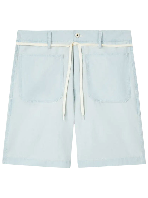 Pantaloncini Dritti In Chambray