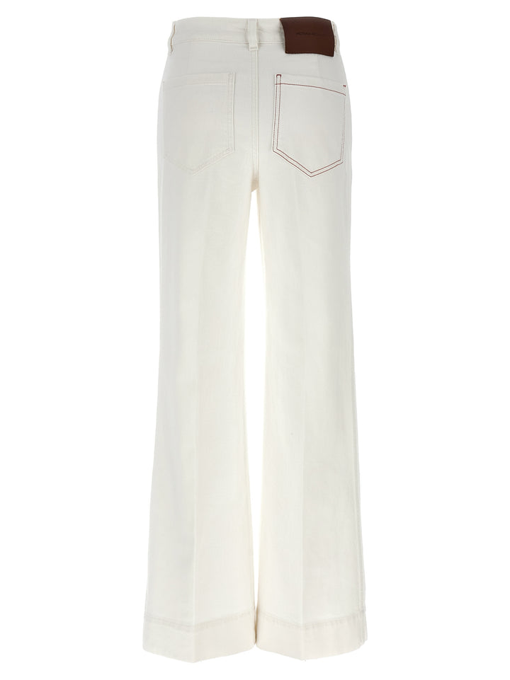 Victoria Beckham Alina Jeans - Bianco | 9532c51919fa2acbe12b0f5027fe6e293a08e0ee