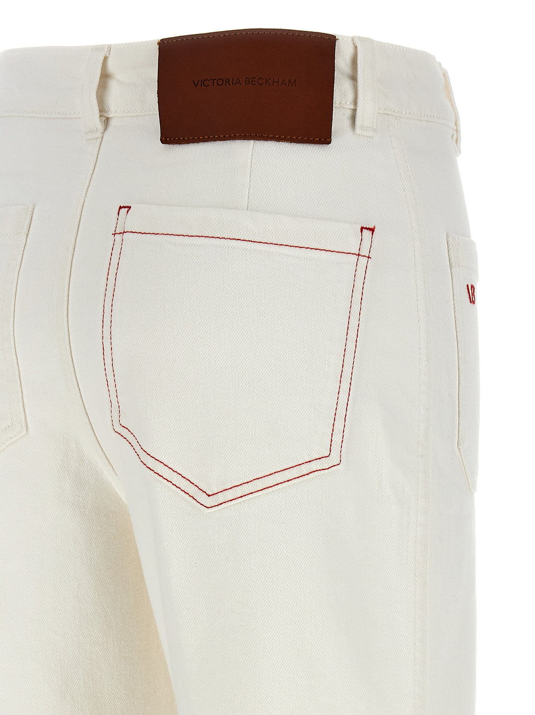 Victoria Beckham Alina Jeans - Bianco | bf04b376c3cdd58c00715ff6ca97e78abf0ff854