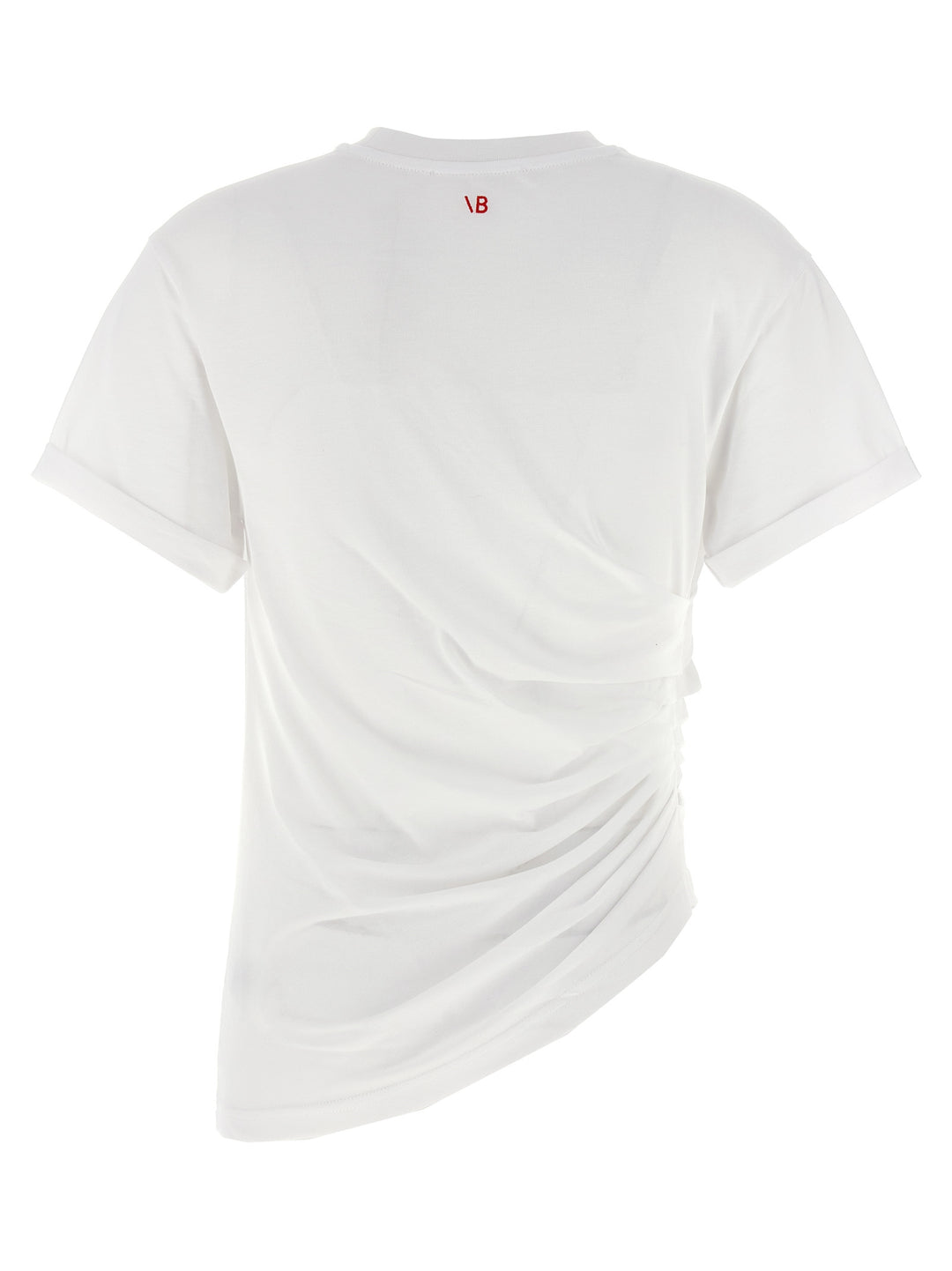 Victoria Beckham Gaathered T shirt - Bianco | 930d58a5de93d045e6d655c9e503cfdd82703fa0
