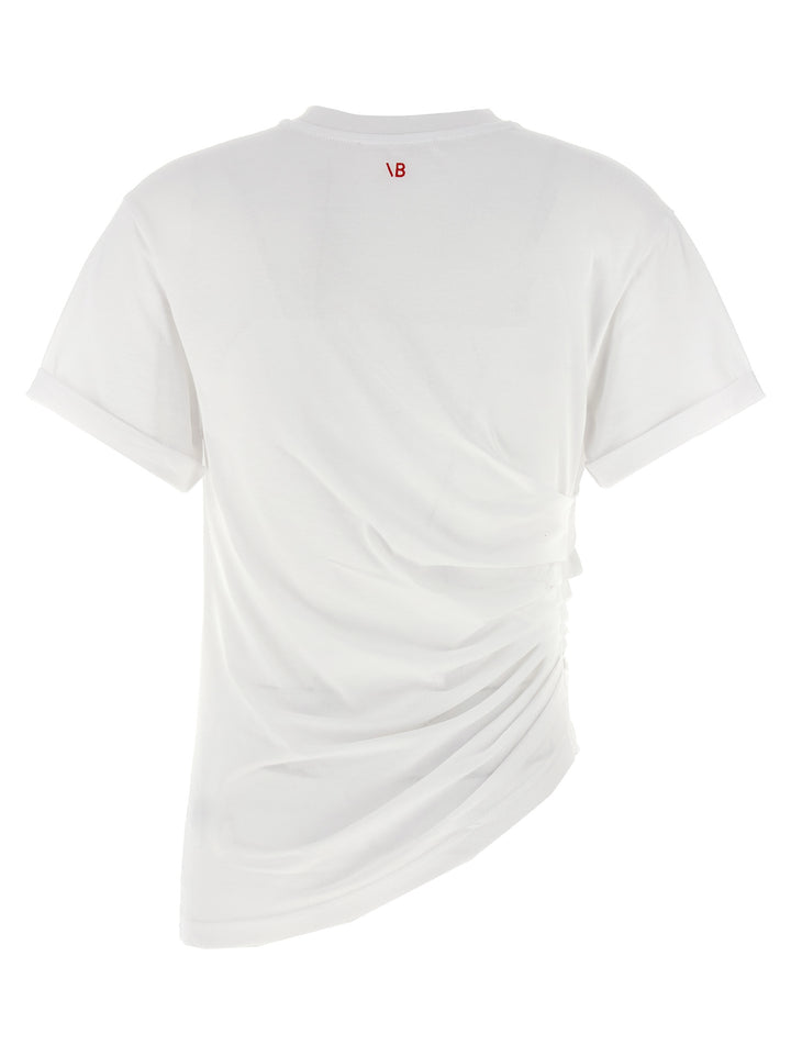 Victoria Beckham Gaathered T shirt - Bianco | 930d58a5de93d045e6d655c9e503cfdd82703fa0