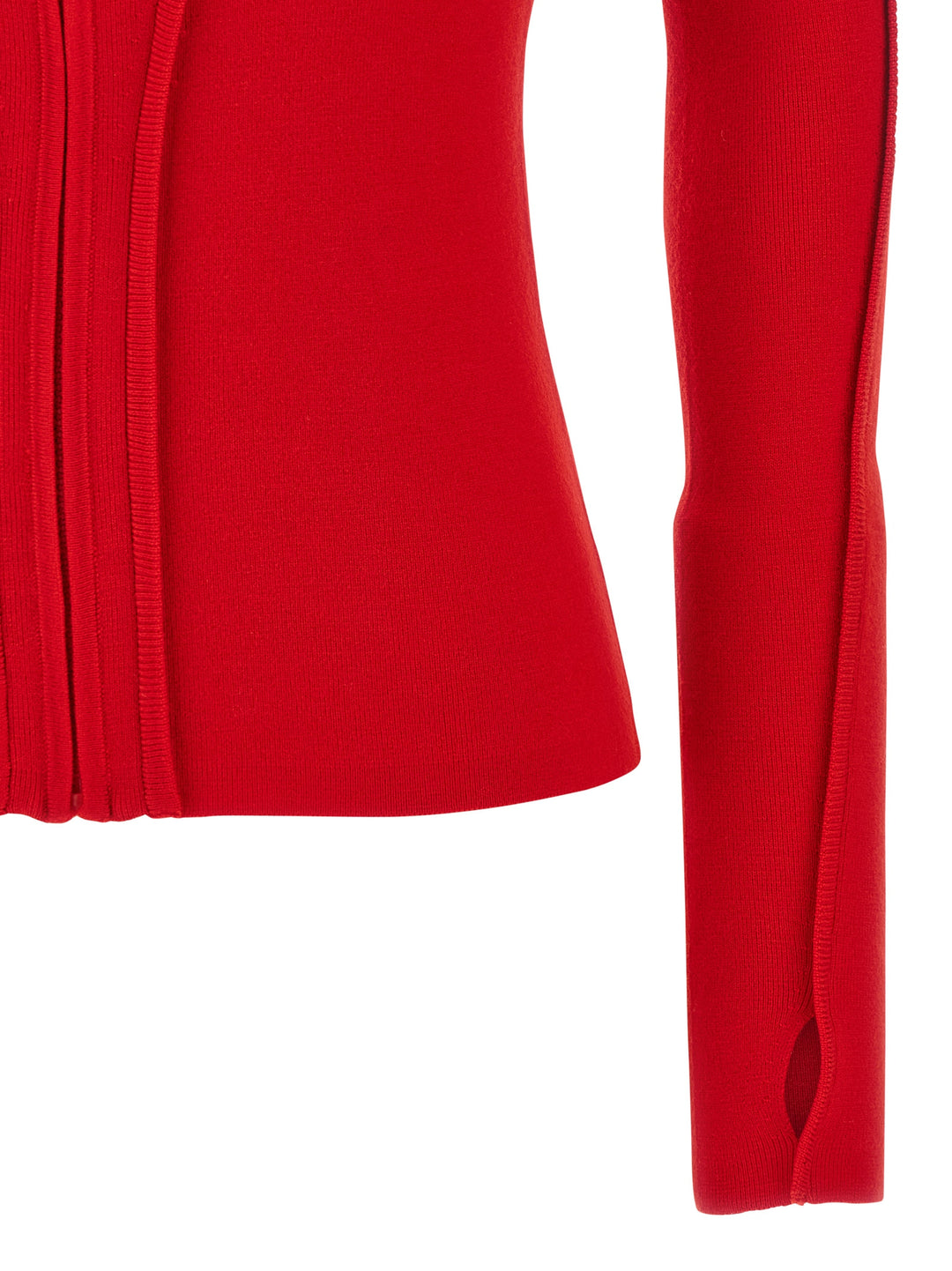 Victoria Beckham Hooded Cardigan Maglioni - Rosso | ec2fa8835956b7073f464a264b37bb988b1980d4