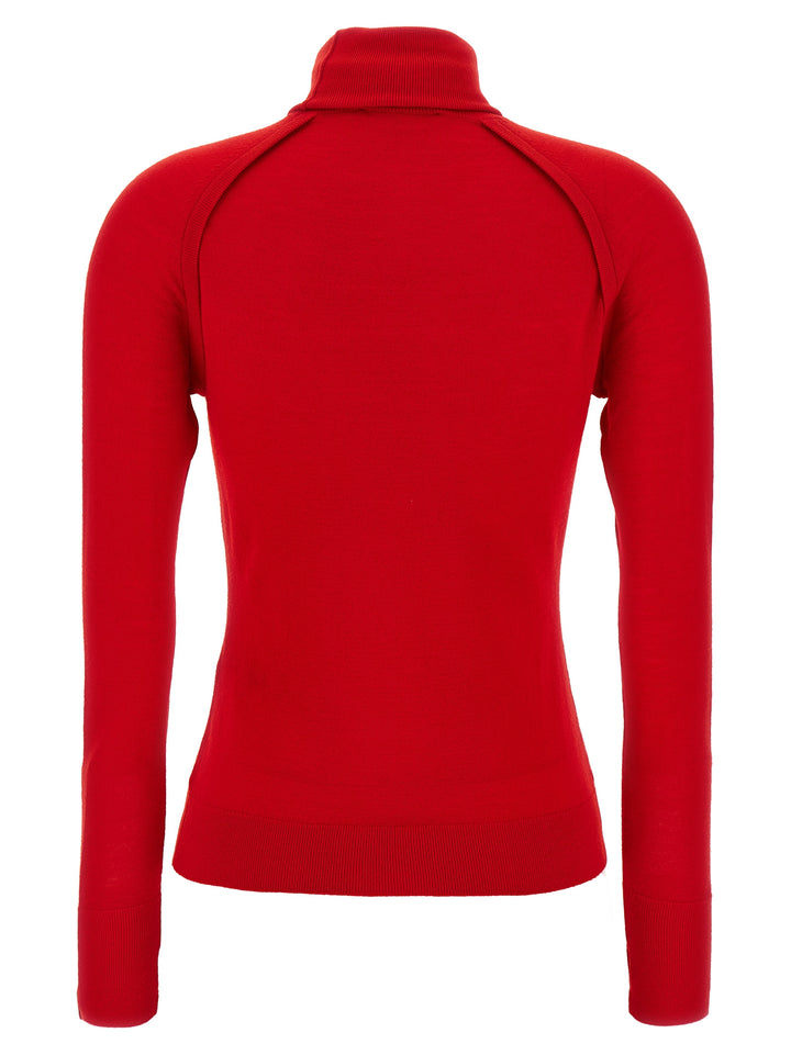 Victoria Beckham Piping Top - Rosso | f2247dc4b6f4c62c422e4b43c1c4e70971d51970