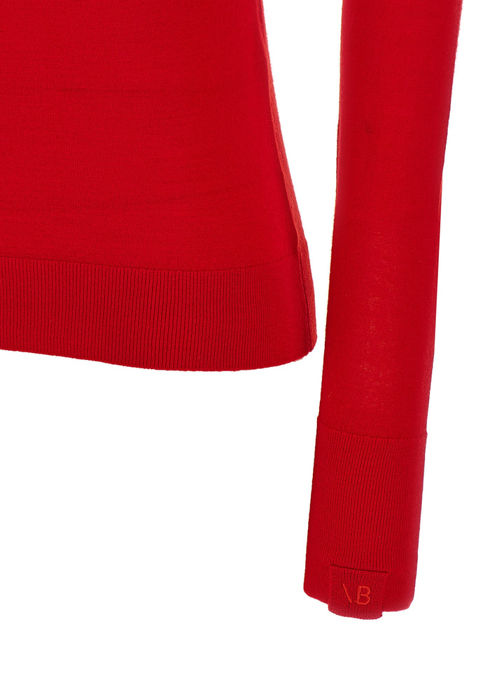 Victoria Beckham Piping Top - Rosso | 2be70cb8f48d7186573d093f968cee7b0d95bf83