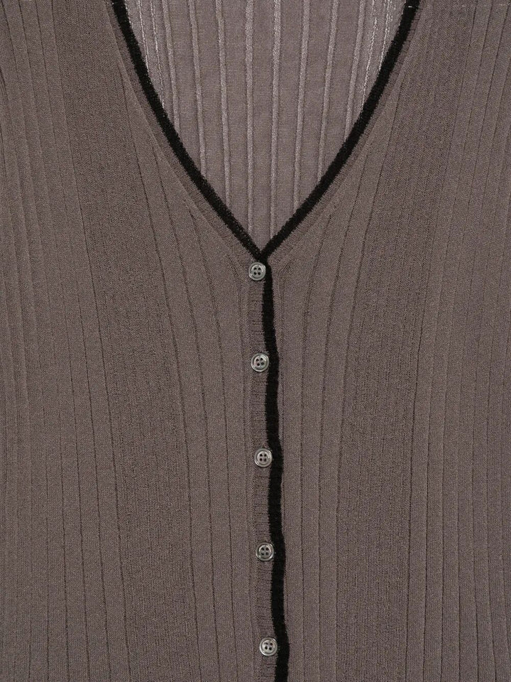 Roberto Collina Cardigan - Marrone | a63b4d8d26a494e7b1037c5d49a3063311a4abae