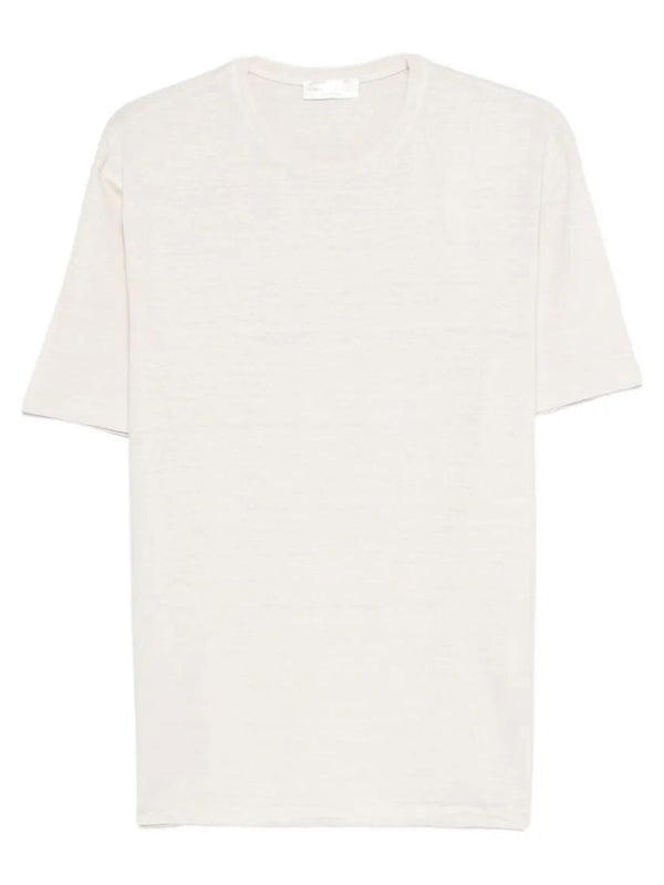 T-Shirt In Misto Lino