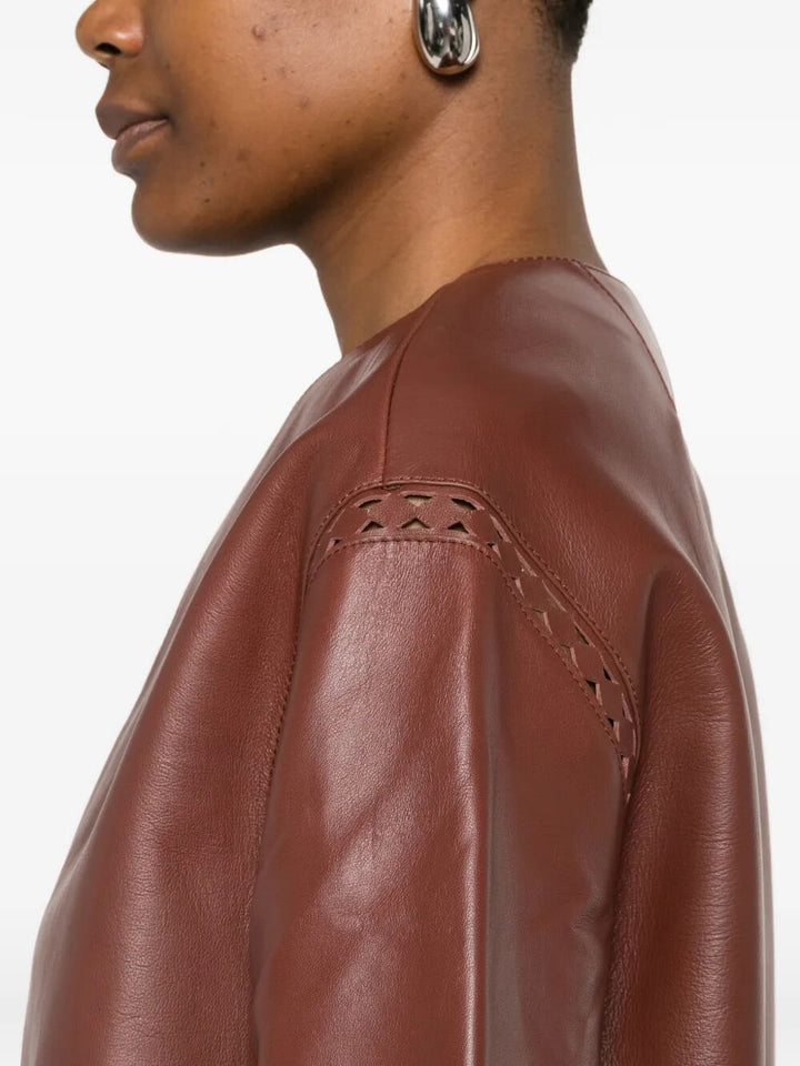 Yves Salomon Leather - Rosso | e3587e7b4a0b51406ce602e548f6b0b7b0f90d80