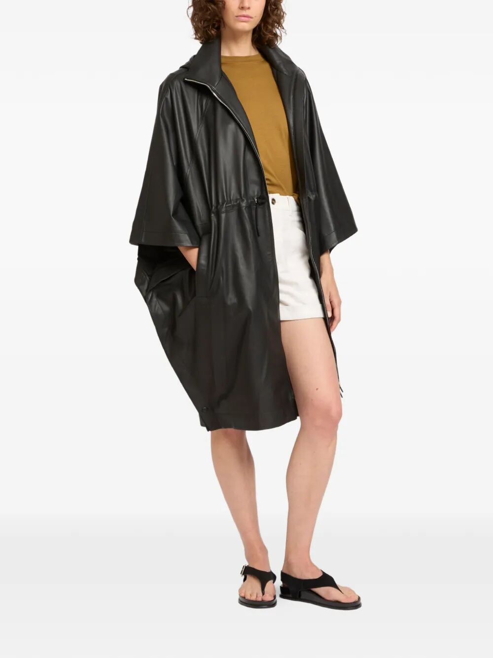 Yves Salomon Cape - Nero | cee751ab3339b2c7e5ce160dd36205c7579d8bd0