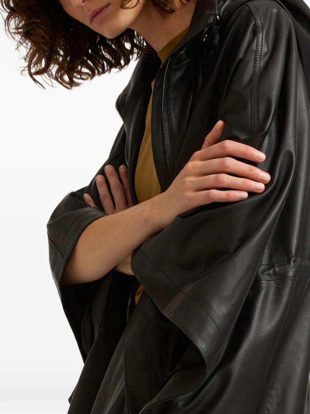 Yves Salomon Cape - Nero | 952f36d48c9bae89103e2686c14175175c05536b