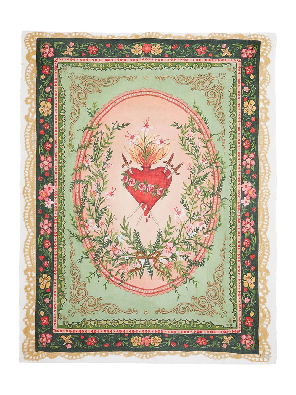 Faliero Sarti Scarves - Verde | 0b071540e1715164bbc8e96623e706b4a9220701