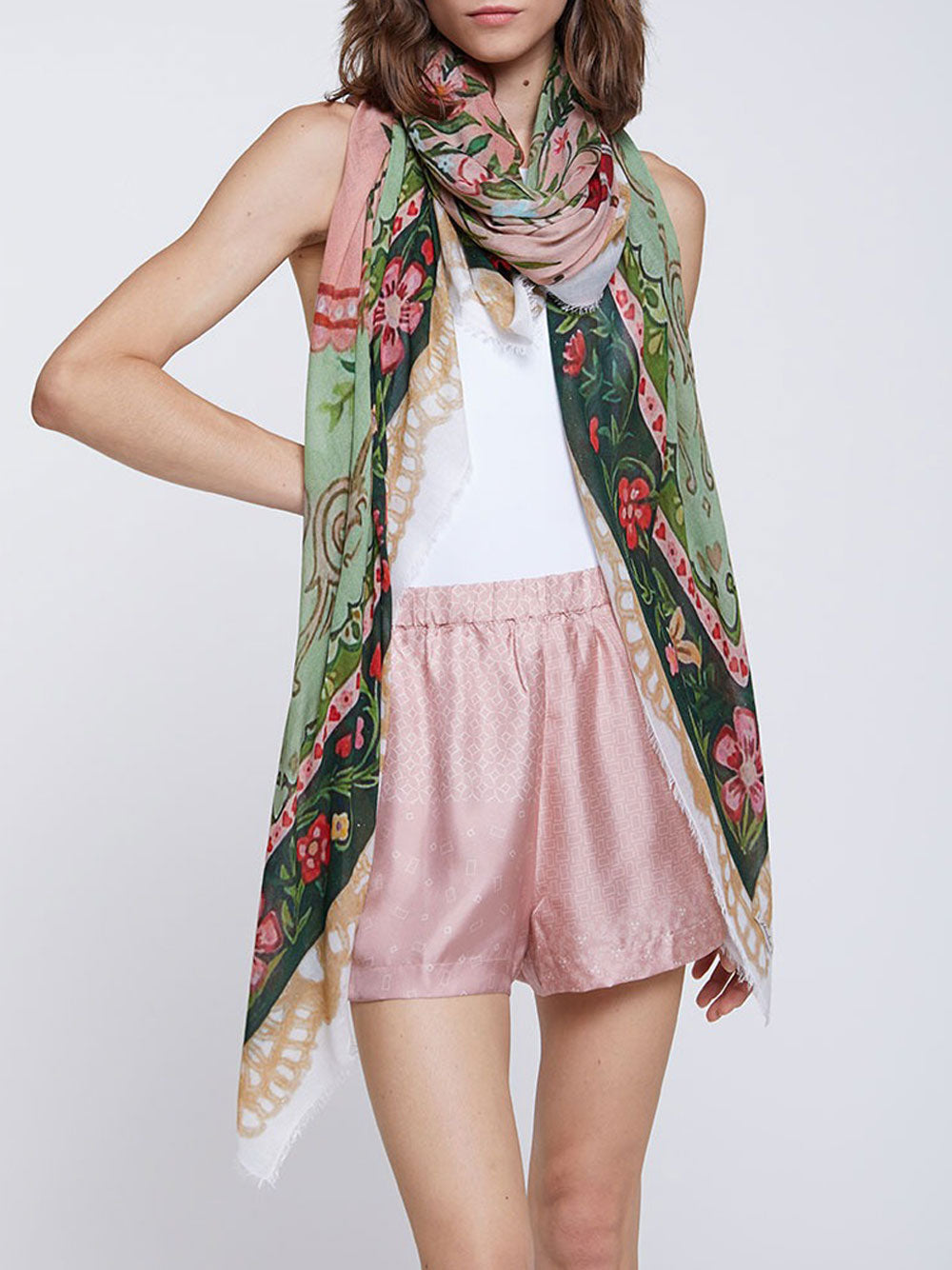 Faliero Sarti Scarves - Verde | 4ad61b43a7b566fcf98f41e8162a32eb92313ff3
