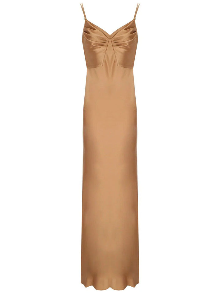 Elisabetta Franchi Long dresses - Marrone | 168197ec3dae3ff90cf985ae5a1739179a0c77c4